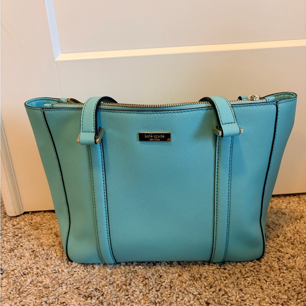Kate Spade Aqua Blue Tote Bag